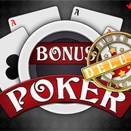 Bonus Poker Deluxe - 3 Hands online game logo by RTG (Reel Time Gaming) on slotrizee.de