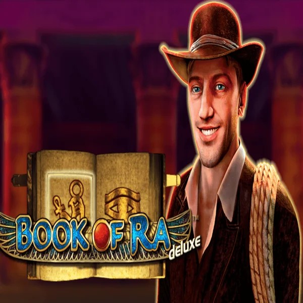 Book of Ra Deluxe logo – Slots by Novomatic at Slotrize Casino