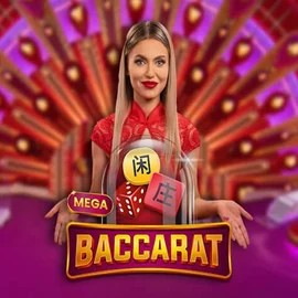 Mega Baccarat logo by Pragmatic Play Slotrize Casino